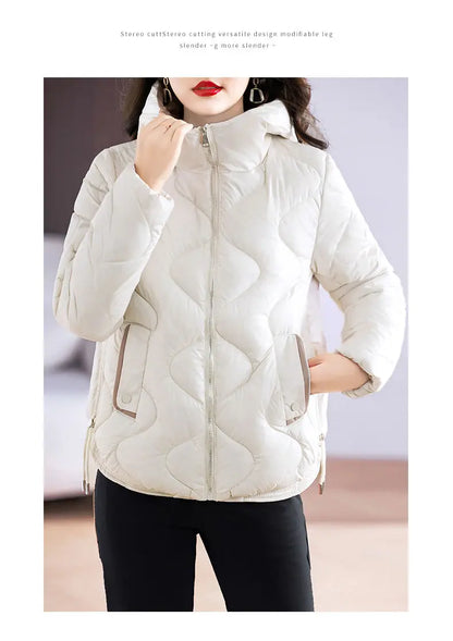 Hooded Parkas Women Winter 4XL Korean Fashion All-match Coats Thicken Keep Warm Streetwear Cold Wear Casual Female Outwear Ins