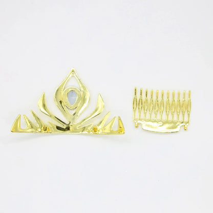 Princess Girls  Anna Tiara Headband Royal Crown for Kids Elsa Gold Crown Baby King Queen Crown Costume Accessory Party Favors