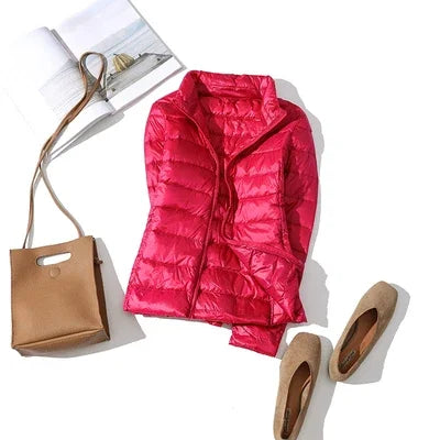 Ultra Light Down Jacket 2025 New Parkas basic Winter jackets Female Women velvet hooded Coats autumn Down Jacket Womens Outwear