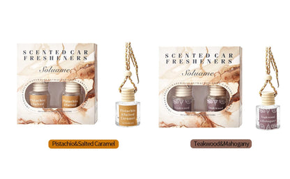 Car Air Freshener Diffuser, Car Fresheners Long Lasting, Hanging Car Scents Air Freshener, Essential Oil Diffuser 8ml*2pcs
