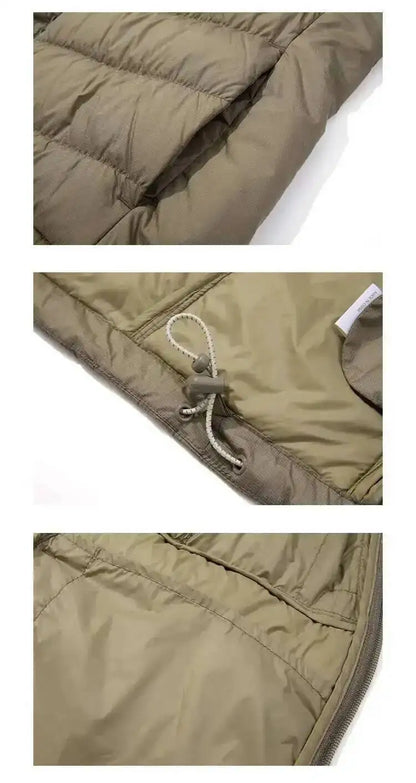 HKSH Outdoor Light Sport Color Contrast Hooded Down Jacket Women's Winter Mountain Leisure Waterproof Climbing Cotton Coat H2887
