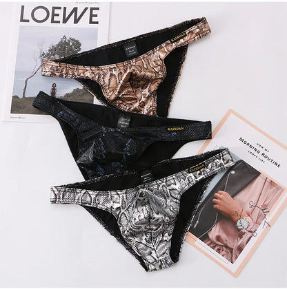 Foreign trade low-rise men's briefs men's underwear triangle printed underwear cross-border underwear wholesale KX020-SJ