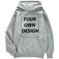 Customized DIY Print Men Woman Autumn Winter Hoodies Casual Classic Pullovers Simple Comfy Streetwear Soft Warm Sports Clothing