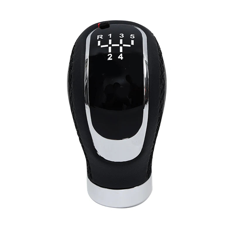 Universal 5/6 Speed Gear Shift Knob Shifter Lever Handle Modified Stick Leather Auto Accessories For All Manual Car Modles