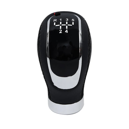 Universal 5/6 Speed Gear Shift Knob Shifter Lever Handle Modified Stick Leather Auto Accessories For All Manual Car Modles