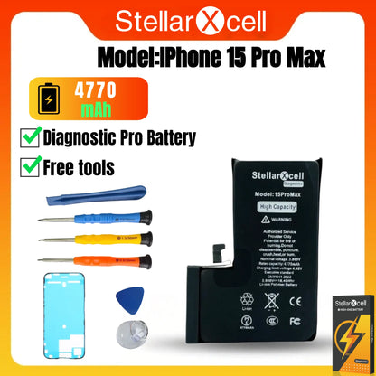 High Capacity Diagnostic Battery OEM TI BMS No Pop Up Message Run Diagnose for iPhone 12 13 14 15 Pro Max Pro Mini Plus