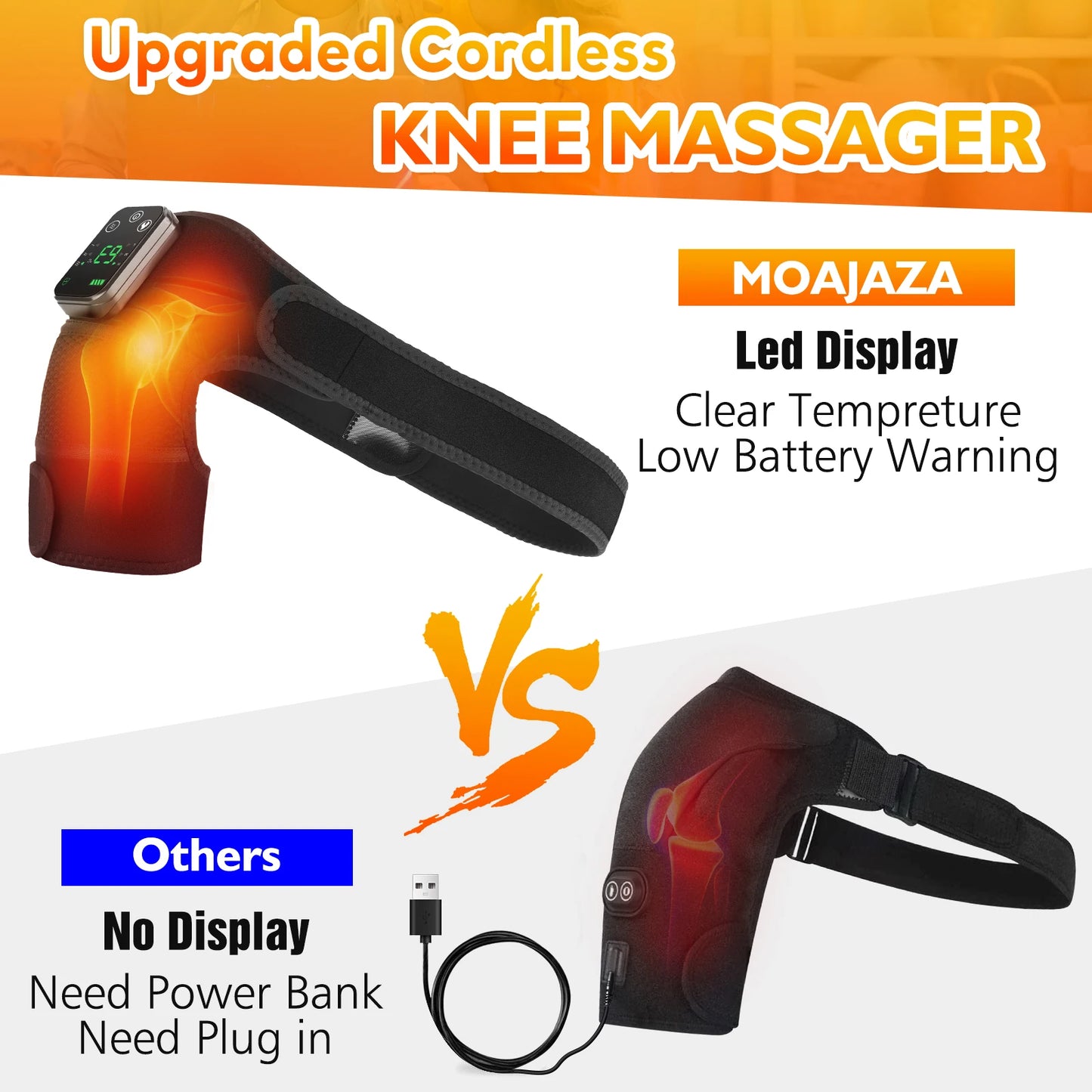 Electric Shoulder Massager Heating Pad Vibration Massage Support Belt Shoulder Thermal  Brace