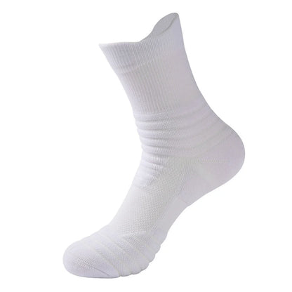 3pairs/Lot Men's Socks Compression Stockings Breathable Basketball Sports Cycling Socks Moisture Wicking High Elastic Tube Socks