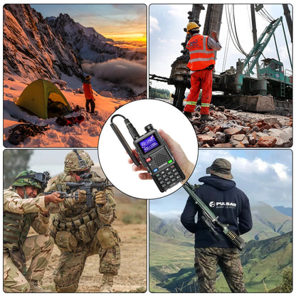 ABBREE AR-188 Gooseneck Tactical Antenna VHF UHF SMA-Female for Baofeng Walkie Talkie UV-5R 5RH 13 17 21 PRO Quangsheng UV-K5(6)
