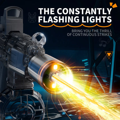 Simulated Firing and Recoil Electric Water Gun Toys Children Automatic Sensor Lights Water Pistol Summer Outdoor Beach Kids Toy
