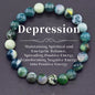Natural Stone Symbolic Beaded Bracelet Women Men Anxiety Relief Protection Money Spiritual Inner Self-Love Jewelry