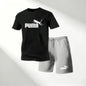 Hot Sale 2026 Men's T-Shirts Sets O-Neck Short Sleeve+Sports Shorts Quick Dry Casual Street Fashion Home Outdoor Running 2 Piece