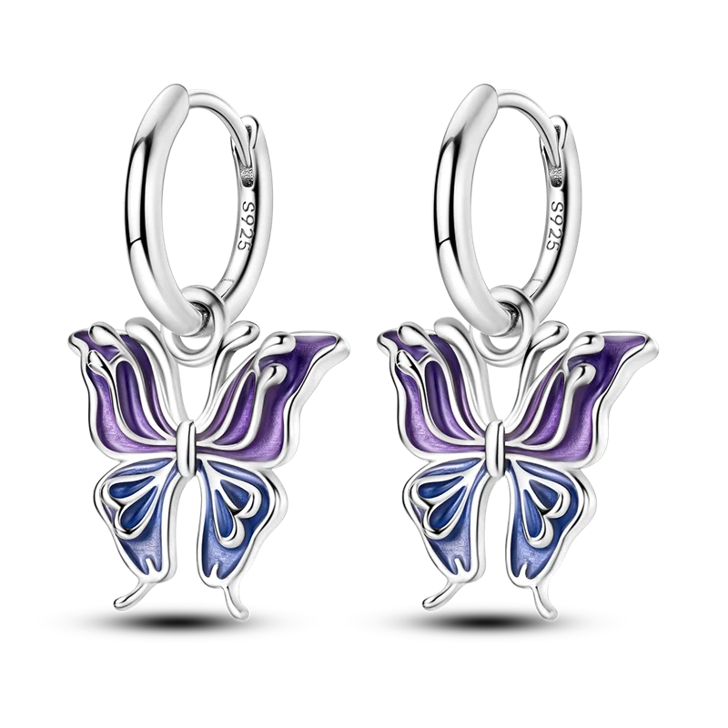 925 Sterling Silver Earrings Jewelry Hoop Flower Ear Studs Campanula Sparkling Pave Earring Wedding Gift For Women Anniversary