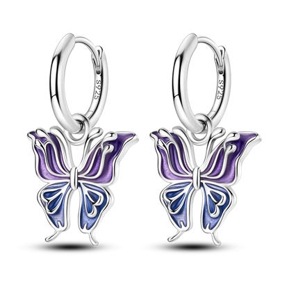 925 Sterling Silver Earrings Jewelry Hoop Flower Ear Studs Campanula Sparkling Pave Earring Wedding Gift For Women Anniversary