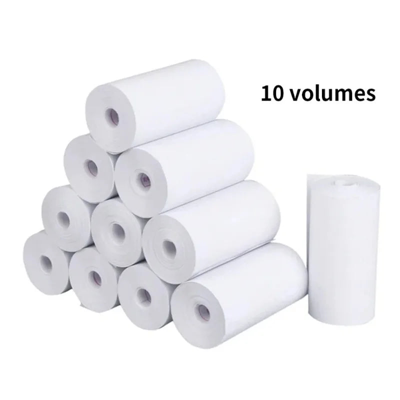 80MM Thermal Receipt Paper 3/6/10 Rolls White Paper For Mini Portable Thermal Receipt Printer For Supermarket Business Printing