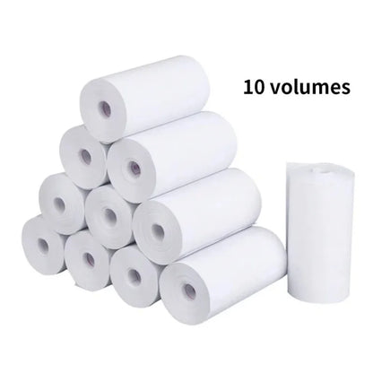 80MM Thermal Receipt Paper 3/6/10 Rolls White Paper For Mini Portable Thermal Receipt Printer For Supermarket Business Printing