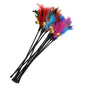 5pcs/set Interactive Funny Cat Stick Colorful Feather Cat Game Wand Exquisite Portable Creative Fashion Novelty Pet Cat Supplies