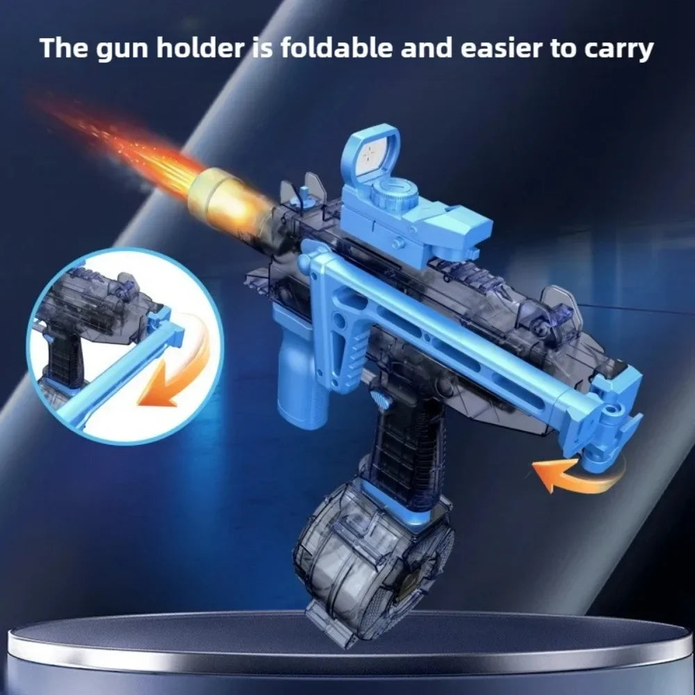 Simulated Flame Electric Water Gun Toys with Lighting & Smoking Effect Summer Outdoor Beach Pool Fight Game for Adults Children