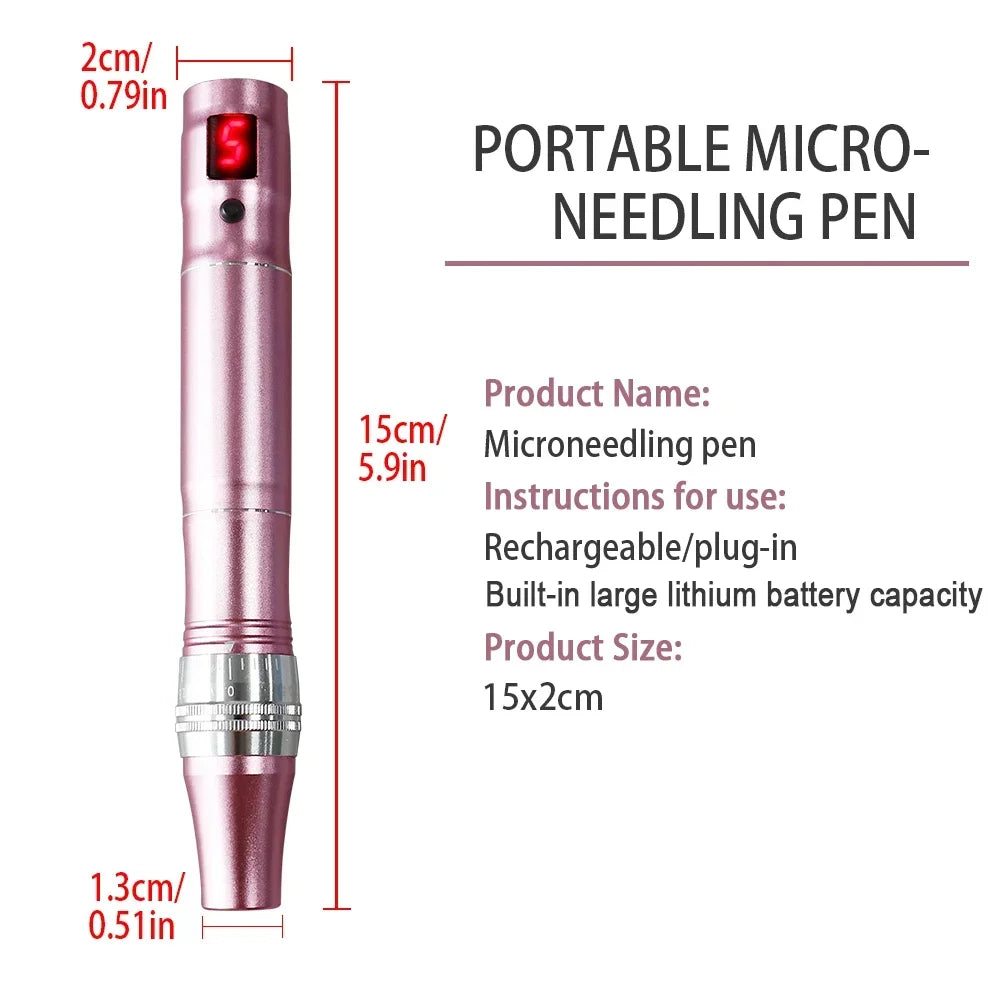 Ultima Dr.imp Pen Wireless Derma Rolling Dermapen Microneedling Cartridge Mesotherapy Auto Micro Needles Exfoliate Shrink Pores