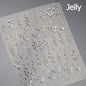 5D Gold Stamped Silver Sun Stars Snake Nail Art Stickers Totems Reliefs Self Adhesive Dark Chinese Style Manicure Decals