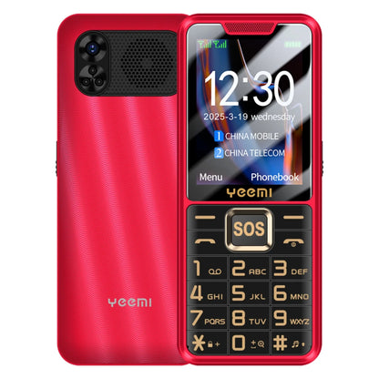 YEEMI K3 4G Feature Keypad Phone 2.6 Inch Dual SlM Big Button Loud Volume for Elderly 2500mAh FM Radio Hebrew Keyboard SOS Video