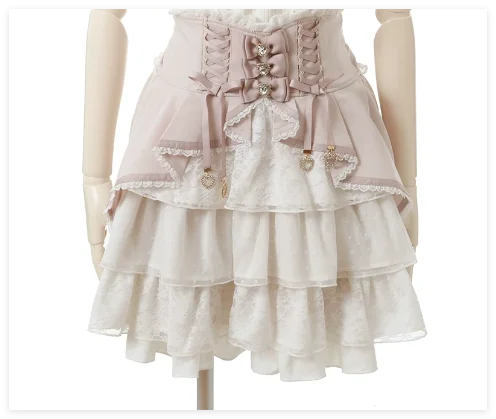 Japanese Liz Skirt High Waist Thin Kawaii Cute Bow Lolita Skirts Women Summer New Elastic High Waist Ruffle Short Pleated Skirt