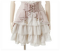 Japanese Liz Skirt High Waist Thin Kawaii Cute Bow Lolita Skirts Women Summer New Elastic High Waist Ruffle Short Pleated Skirt