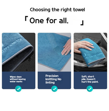 45X45cm Microfiber Car Washing Towel Lint-Free Car Cleaning Towels Supplies Ultra-Soft Drying Cloth Car Detailing Washing Tools