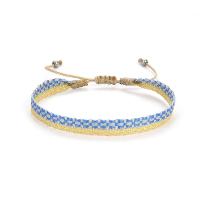 KKBEAD Wholesale Handwoven Bracelet Colombia Cloth Braided Wristband Bracelets for Women Men Gift Hippie Boho Friendship Jewelry