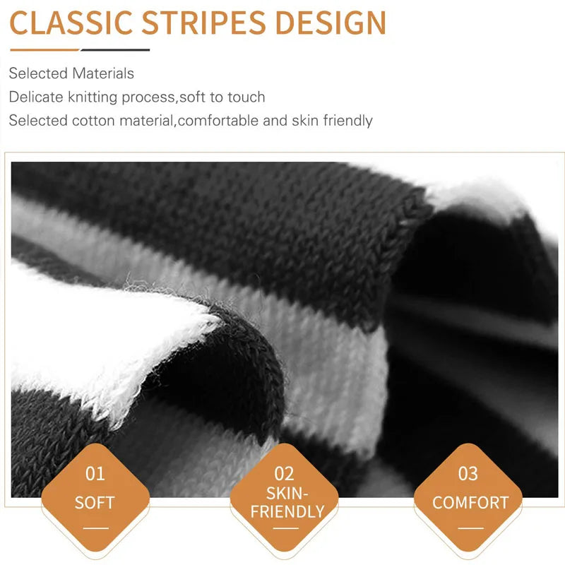 Color Striped Stockings Japanese Over Knee Socks Fashion Women Keep Warm Soks Sexy Slim Long Socks Hosiery JK Cosplay Lolita Y2k