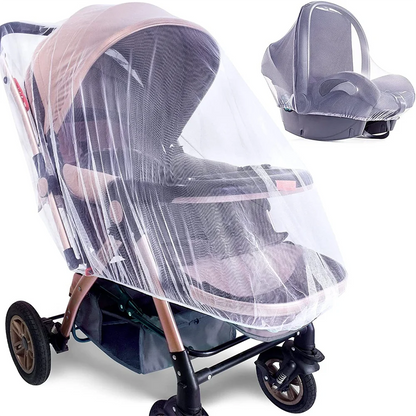 Portable Mini Crib Mosquito Net with Elastic Edge Fine Mesh Washable Bug Net Cover for Stroller And Bassinet