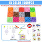 Handmade Magic Water Fuse Beads Creative Beads DIY Art Crafts Toys Magic Water Sticky Beads Sensory Toys Set with Accessories