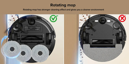 Lubluelu S1000 Robot Vacuum Mop with Self-Cleaning Station 11000Pa 75℃ Hot Water Wash Auto-Dry Carpet Boost Cleaning for Home