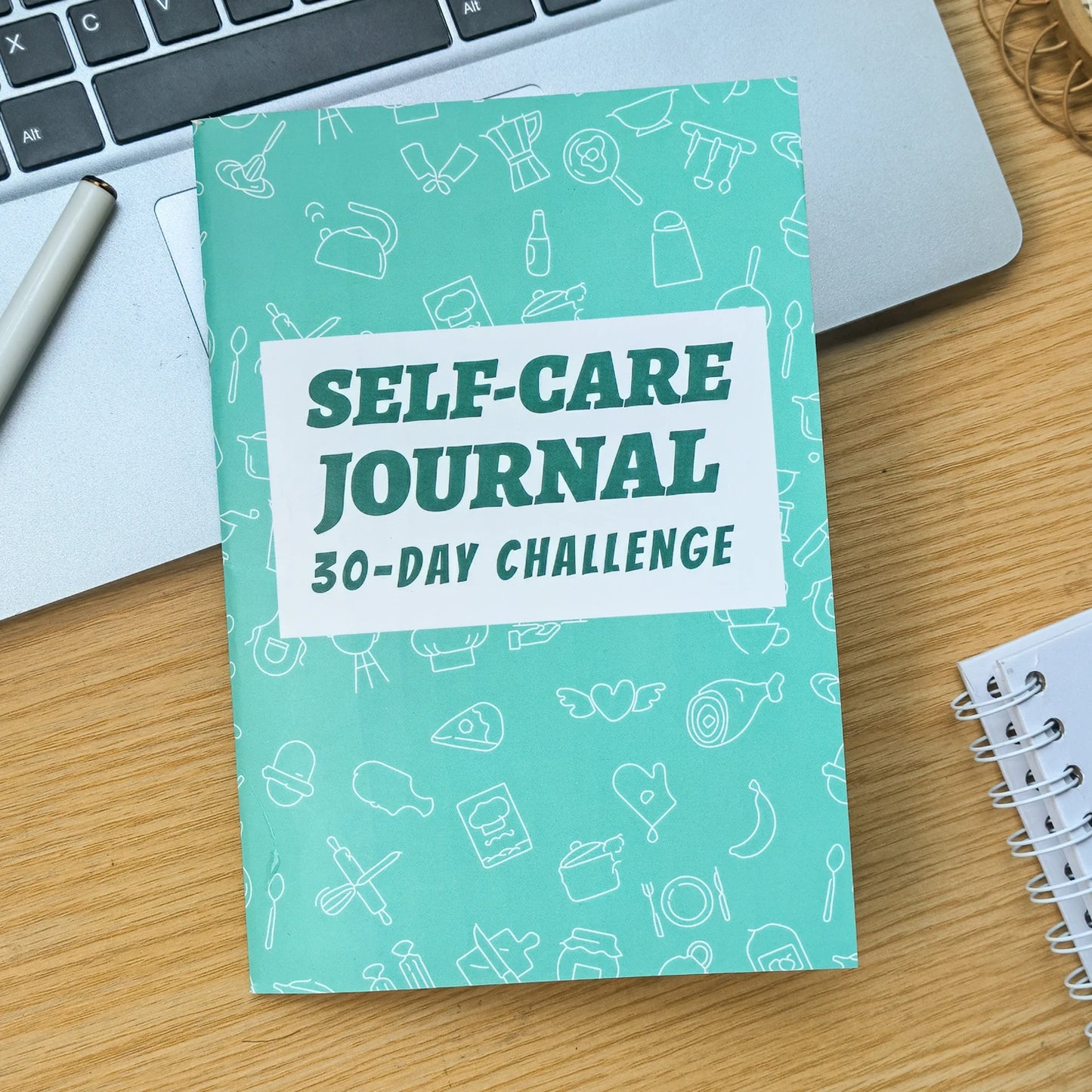Mr Paper 36 Pages Self Care 30 Day Challenge Planner Notebook Journal Schedule Organiser for Office, School and Study Stationery