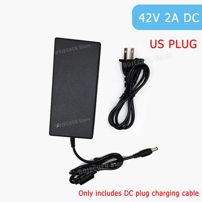 42V 54.6V 2A Battery Power Adapters For Lithium Battery Pack AC100-240V 36V 48V 2A Lithium Battery Charger 5 Plugs EU / US Plug