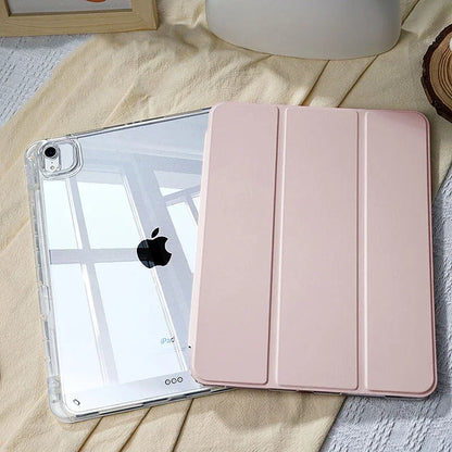 With Pencil Holder Case for iPad A16 A19 12th 11th 2026 Air11 13 Air8 M4 M3 M2 Pro11 12.9 13 M4 M5 Air4 5 10 9 8 7 9.7 10.2 10.5