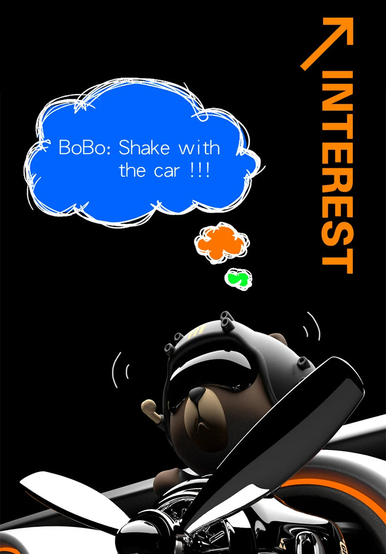 No perfume DIY fragrance diffuser pilot head shake dog car air fresheners vent clip ornament decoration accessories rotate plane