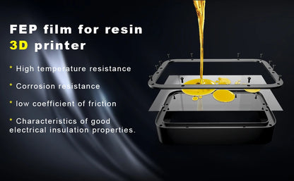FEP Film for Anycubic Photon M5S Pro, Photon Mono M7 Pro, Saturn 4/4 Ultra 10.1 inch Resin LCD 3D Printers Accessories