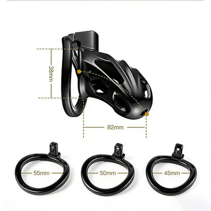 New Sissy Simulation Vagina Chastity Cock Cage Sex Toy with 4 Size Cock Ring Bdsm Penis Urethral Lock Adult Toy for Men
