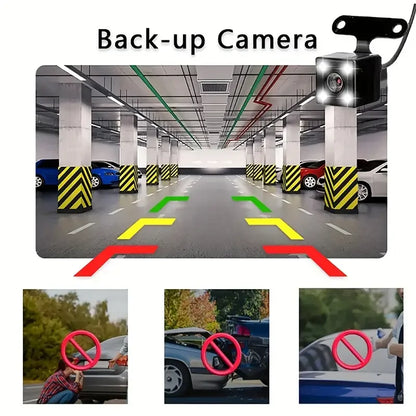 Car Dash Cam 4 Channel Black Box WiFi Driving Camera FHD 1080P Front Left Right Rear Night Vision Loop Recording Add Hardwire