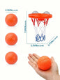 Toddler Bath Basketball Hoop Toy with 3 Soft Balls Strong Suction Cups Bathtub Shooting Game Birthday Gift for Boys Girls