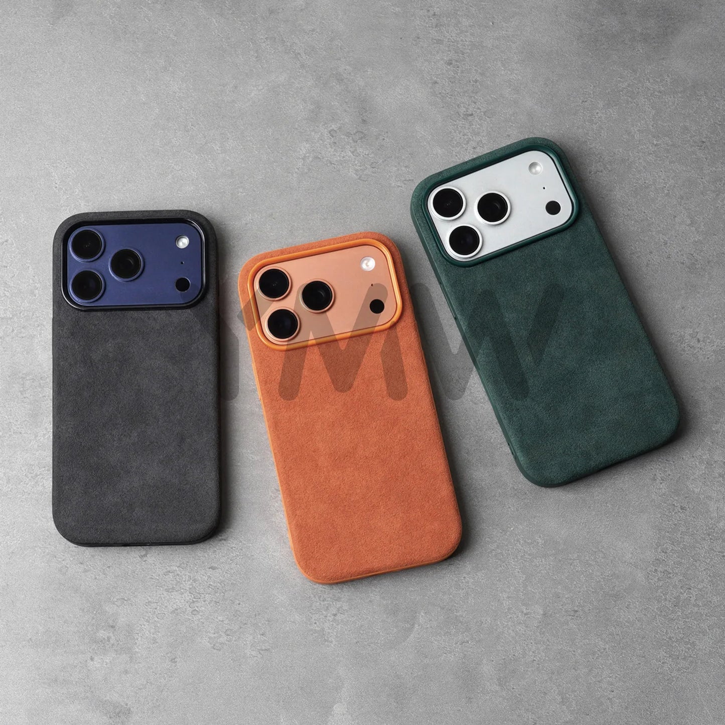 for ALCANTARA Case for iPhone 18 17 16 15 Pro Max Supercar Same Suede Leather Compatible with MagSafe Business Luxury Cover