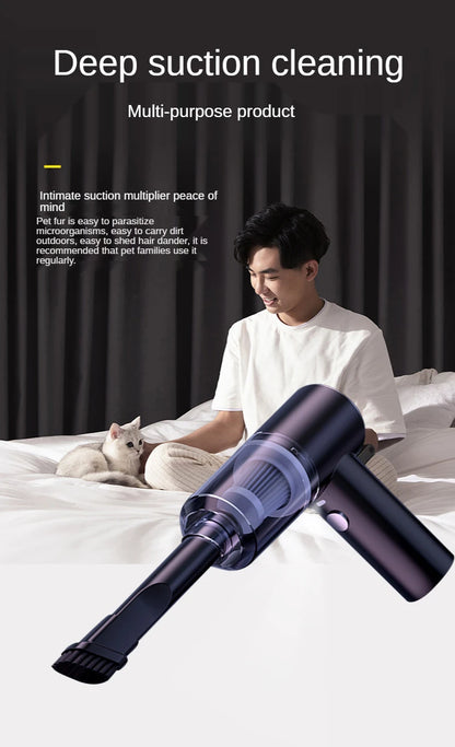 Wireless Car Vacuum Cleaner Portable Vacuum Cleaner Dual Use for Home and Car 120W High Power Powerful Vacuum Cleaner Bring LED