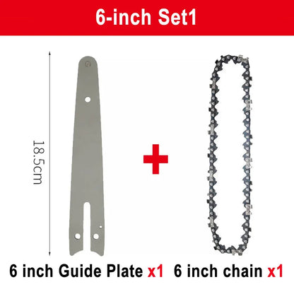 1/4 chainsaw chain guide 4/6/8/10 inch portable electric saw mini chainsaw logging saw blade Pruning chain saw chain accessories