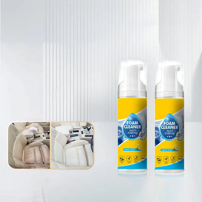 Multifunctional Car Foam Cleaner Powerful Stain Lemon Scent No Rinse Removal Car Leather Upholstery Interior Seat Cleaner NEW