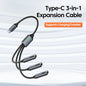 NNBILI Multi USB Hub Extensions 3 Port USB A Hub Type C Splitter Fast Data Transmission OTG Adapter For Computer Macbook Pro Air