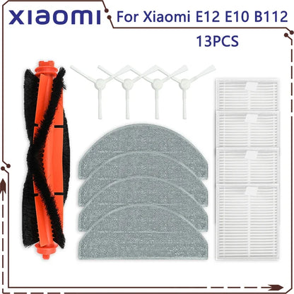 For Xiaomi Vacuum cleaner S20 E12 E10 B112 sweeping robot vacuum cleaner main brush side brush mop cloth HEPA filter spare parts