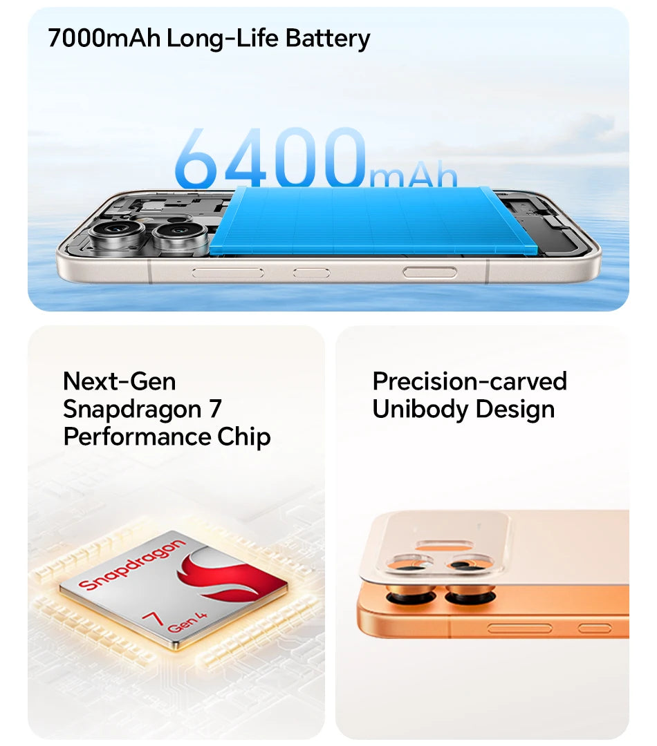 HONOR 600 5G Smartphone EU Version 200MP AI Ultra Night Camera 6400mAh Snapdragon 7 Gen4 AI Button 6.57"AMOLED 80W Supercharge