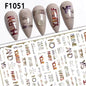 1PCS Marbled Nail Sticker 3D Abstract Lines Sticker Nail Art Supplies Nail Decals Y2K Laser Butterfly Ladies Nail Art Decoration