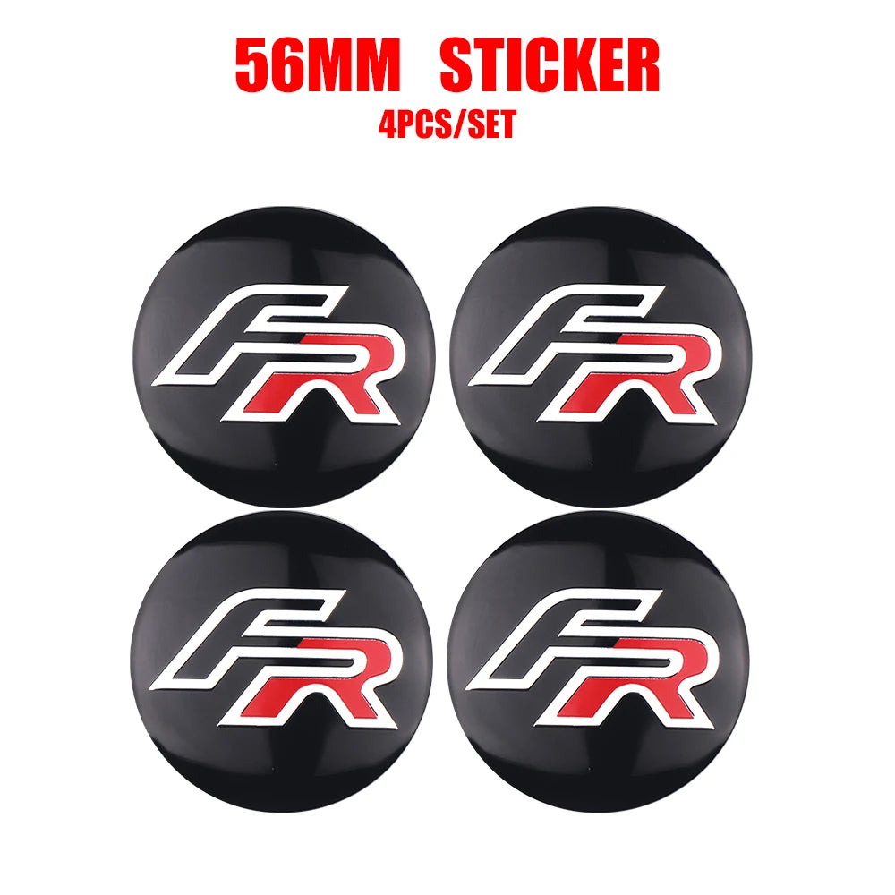4Pcs 55/56/63mm Car Wheel Tire Center Emblem Cover Hub Caps Sticker for seat cupra Ateca Leon 6f 6j FR Mk2 Mk3 5f 1p lbiza Exeo